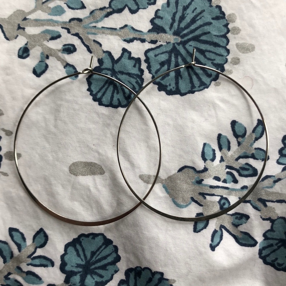 Delicate Silver Hoops